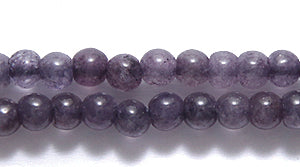 3ST622-BB: Dyed Quartz Round 3.5mm Blueberry 13in