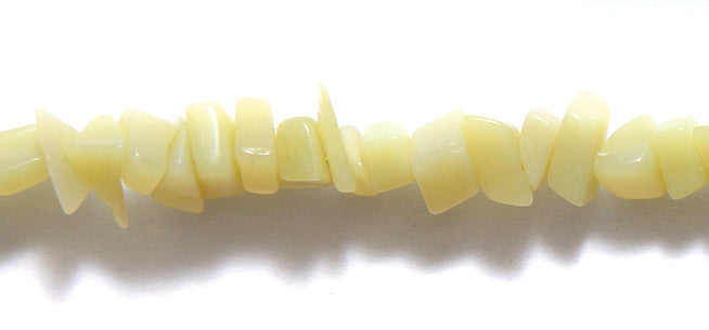 99ST533-O: Lemon/olive Stone Chips 5x8mm 36"R