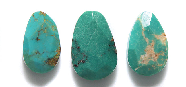 46ST413-F1: Turquoise FC Pear 12-15x15-22mm SBLZD