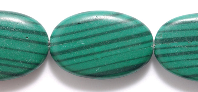 39ST404-2: Faux Malachite Oval 20x30mm