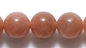 8ST185-P: Peach Moonstone Round 8mm