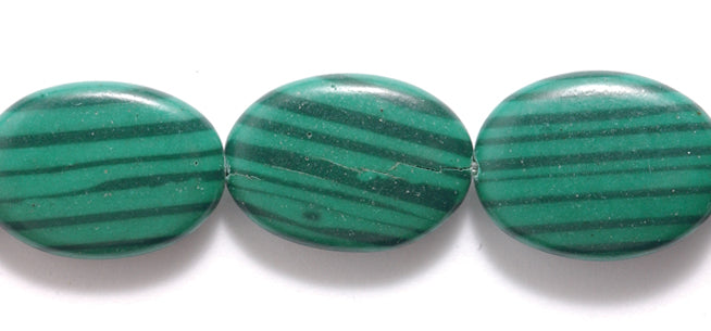 35ST404-2: Faux Malachite Oval 15x20mm