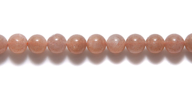 6ST185-P: Peach Moonstone Round 6mm