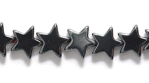 55ST403: Hematite Star 6mm