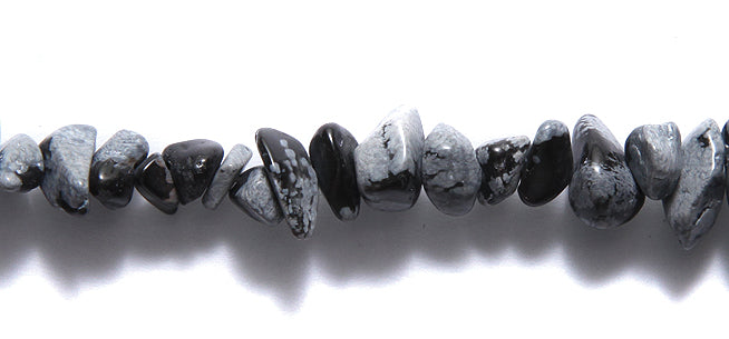 99ST410: Snowflake Obsidian Chips 36"