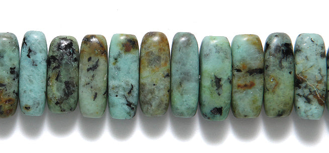 52ST433-8: African Turquoise Chip 5x15mm 8 " 36PC