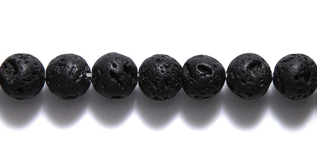 ST5701-8B: Black Lava Rock Waxed 8mm