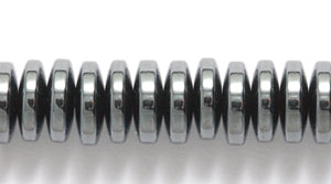 76ST403: Hematite Rondell 2x6mm