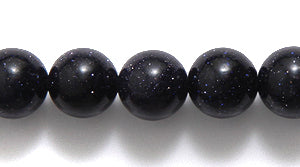 6ST444: Blue Goldstone Round 6mm