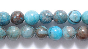 4ST412-B: Blue Crazy Agate Round 4mm