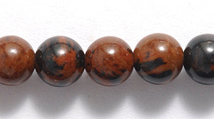 6ST554: Brown Obsidian Round 6mm