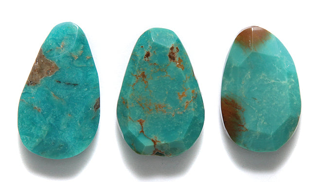 46ST413-F2: Turquoise FC Pear 14-17x22-25mm SBLZD