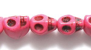 4ST50-P: Magnesite Skull Pink 6x8mm