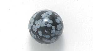 10ST410: Snowflake Obsidian Round 10mm