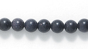 4ST444: Blue Goldstone Round 4mm