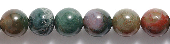 8ST453: Fancy Agate/jasper Rounds 8mm