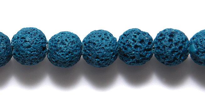 ST5702-10C: Cyan Lava Rock Unwaxed 10mm