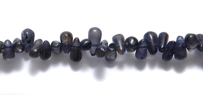 40ST486-1: Iolite Tear Drop 3-4x6-8mm AVG 15 "ch