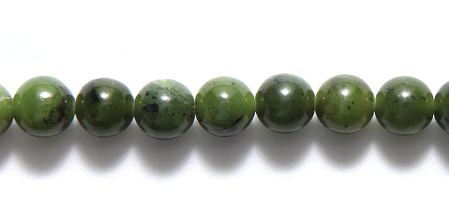 8ST406-N: Nephrite Jade Round 8mm