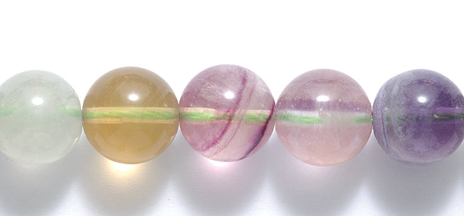 12ST431-2: Rainbow Fluorite Round 12mm