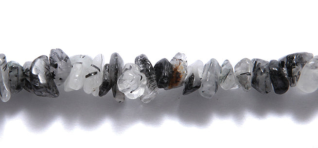 99ST611: Tourmalated Quartz Chips 5x8mm 36"R