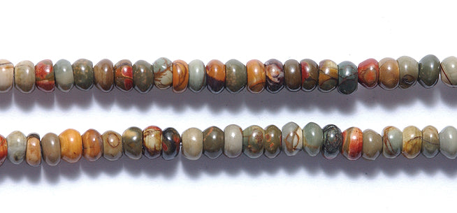 70ST451-T: Cherry Creek Jasper Thin Rondell 4mm