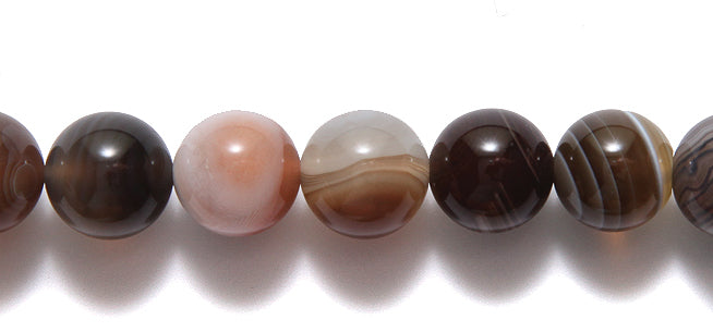 10ST464-A: Botswana Agate Round 10mm