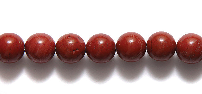 8ST445: Red Jasper Round 8mm