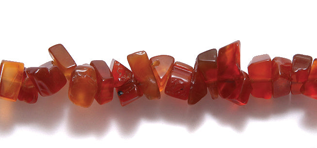 99ST428-3: Red Agate Chips 5-8mm 36"R