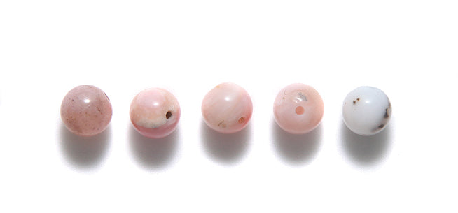 6ST460-P: Pink Peruvian Opal Round 6mm