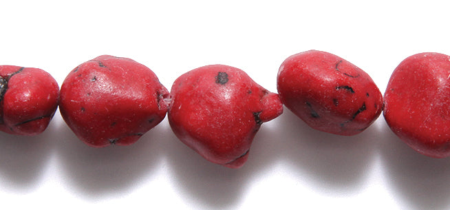 ST5605-395: Red Magnesite Nugget20mm STR