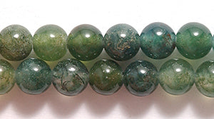 4ST452: Moss Agate Round 4mm