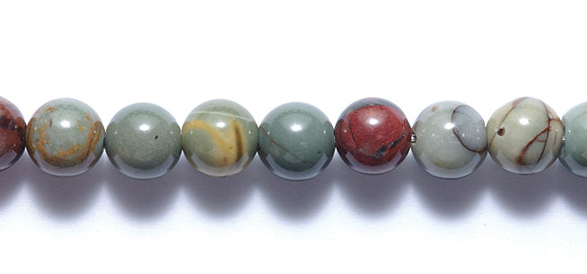 8ST451: Cherry Creek Jasper Round 8mm