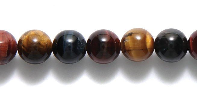 10ST400-MX: Multi Tiger Eye Round 10mm