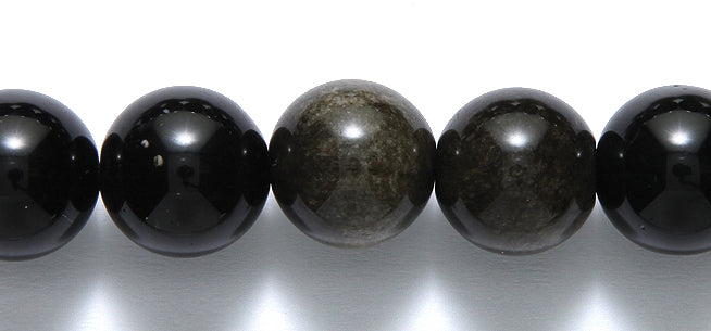 14ST410-G2: Golden Obsidian Round 14mm