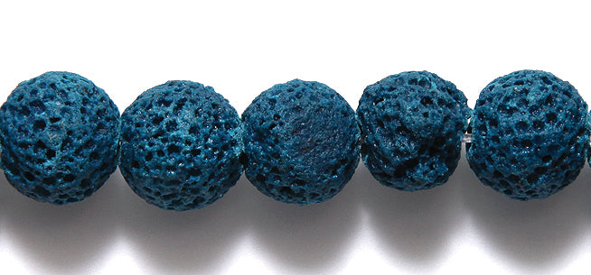 ST5702-12C: Cyan Lava Rock Unwaxed 12mm