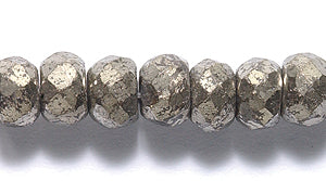 73ST649-F: Pyrite FC Rondelle 3.5x7mm