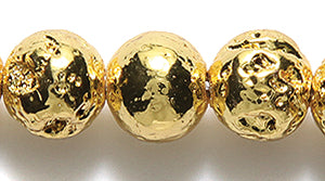 ST5702-8GL: Gold Lava Rock Heated 8mm