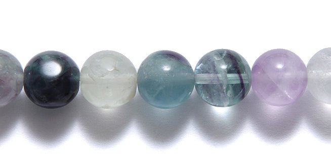 10ST431: Rainbow Fluorite Round 10mm