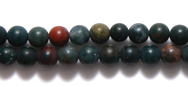 6ST542-M: Bloodstone Matte Round 6mm