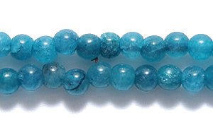 3ST622-AQ: Dyed Quartz Round 3.5mm AVG Aqua 13"