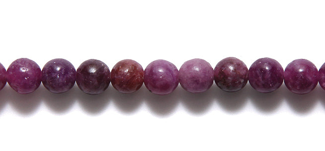 6ST543-E: Lepidolite Round 6mm Enhanced