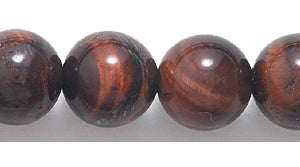 8ST421: Red Tiger Eye Round 8mm