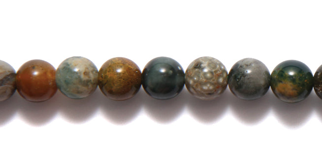 8ST483: Ocean Jasper Round 8mm