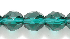 8FC287: CZ FACET RD TRANS DK Emerald 8mm 200PC