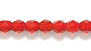 4FC246-LT: CZ FACET RD TRANS DK Ruby 4mm-1200PC