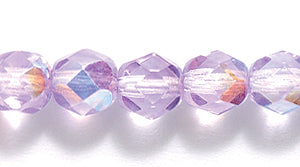 6FC597-DCR: CZ FACET RD Amethyst Coated AB 6mm-50PC