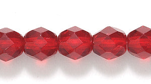 6FC245: CZ FACET RD DK Ruby 6MM 400PC