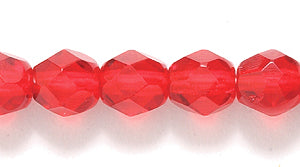 6FC244R: CZ FACET RD Trans Ruby 6mm-50PC