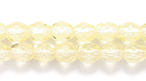 4FC221: CZ FACET RD TRANS Jonquil 4mm-1200PC